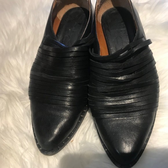 Anthropologie Kupuri Spain Fringe Bootie Black Bohemian Boho Ankle Boots Size7.5 - Picture 2 of 9